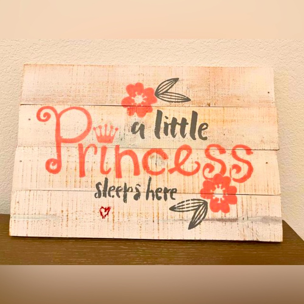 Girls Wall Decor - A Little Princess Sleeps Here